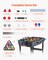4-in-1 Combo Game Table Set, 48" Air Hockey Table, Multi Combination Table with Air Hockey, Pool Billiard, Foosball, Ping Pong, Pushers & Pucks, Sports Arcade Table for Family Game Room Office